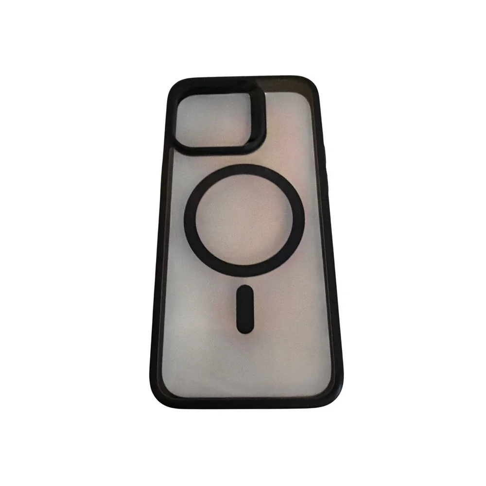 Aulofe Magnetic iPhone Case Set Deep Purple and Frosted Black MagSafe Compatible